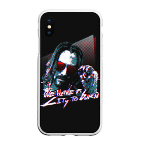 Чехол для iPhone XS Max матовый с принтом Cyberpunk 2077 в городе Новоалтайск, Силикон | Область печати: задняя сторона чехла, без боковых панелей | 2077 | cd | city | cyberpunk | e3 | keanu | netrunner | night | projekt | red | reeves | solo | techie | v | ви | киану ривз | киберпанк | найт | нетраннер | сити | соло | технарь