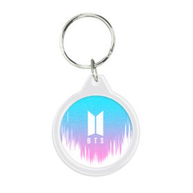 Брелок круглый с принтом BTS LOVE YOURSELF в городе Новоалтайск, пластик и полированная сталь | круглая форма, металлическое крепление в виде кольца | bangtan boys | bt21 | bts | bts army | bts stickers | j hope | jimin | jin | jungkook | k pop | rap monster | rapmon | suga | v | бтс | корея | стикеры bts