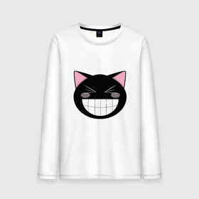 Мужской лонгслив хлопок с принтом Smiling Cat в городе Новоалтайск, 100% хлопок |  | animal | cat | cute | kitty | meow | друг | животные | киска | китти | кот | котенок | котик | кошечка | кошка | лев | леопард | милый | мур | мышь | мяу | пантера | питомец | рысь | тигр | улыбка