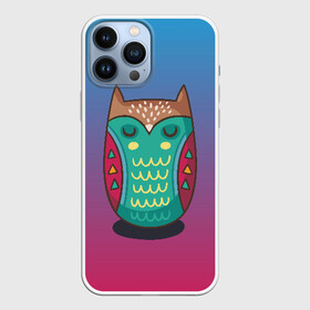 Чехол для iPhone 13 Pro Max с принтом Мудрая сова в городе Новоалтайск,  |  | арт | милая | милый | мудрая | перья | птенец | птица | птичка | сова | совенок | совушка