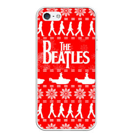Чехол для iPhone 5/5S матовый с принтом The Beatles (6) в городе Новоалтайск, Силикон | Область печати: задняя сторона чехла, без боковых панелей | Тематика изображения на принте: beatles | merry christmas | music | rock | the beatles | yellow submarine | битлз | джон леннон | легенда | музыка | новогодний свитшот | новый год | пит бест | рок