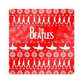 Магнит виниловый Квадрат с принтом The Beatles (6) в городе Новоалтайск, полимерный материал с магнитным слоем | размер 9*9 см, закругленные углы | beatles | merry christmas | music | rock | the beatles | yellow submarine | битлз | джон леннон | легенда | музыка | новогодний свитшот | новый год | пит бест | рок