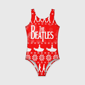 Детский купальник 3D с принтом The Beatles (6) в городе Новоалтайск, Полиэстер 85%, Спандекс 15% | Слитный крой, подклад по переду изделия, узкие бретели | beatles | merry christmas | music | rock | the beatles | yellow submarine | битлз | джон леннон | легенда | музыка | новогодний свитшот | новый год | пит бест | рок