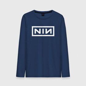 Мужской лонгслив хлопок с принтом NIN в городе Новоалтайск, 100% хлопок |  | music | nin | nine inch nails | rock | группа | музыка | музыканты | нин | рок
