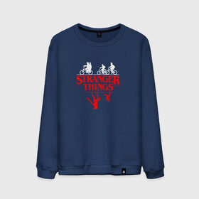 Мужской свитшот хлопок с принтом STRANGER THINGS в городе Новоалтайск, 100% хлопок |  | 011 | eggo | eleven | friends don t lie | netflix | season 3 | stranger things | демогоргон | нетфликс | одиннадцатая | очень странные дела | сезон 3 | сериалы