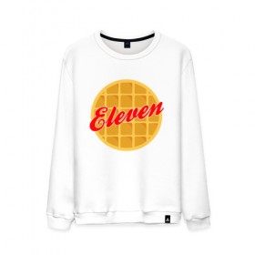 Мужской свитшот хлопок с принтом STRANGER THINGS в городе Новоалтайск, 100% хлопок |  | 011 | eggo | eleven | friends don t lie | netflix | season 3 | stranger things | демогоргон | нетфликс | одиннадцатая | очень странные дела | сезон 3 | сериалы