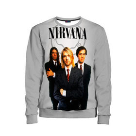 Детский свитшот 3D с принтом Nirvana в городе Новоалтайск, 100% полиэстер | свободная посадка, прямой крой, мягкая тканевая резинка на рукавах и понизу свитшота | Тематика изображения на принте: 90 | alternative | crimson | david grohl | foo fighters | grunge | kurt cobain | music | nirvana | rip | rock | smile | гранж | группа | девяностые | курт кобейн | музыка | нирвана | рок
