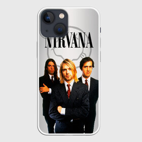 Чехол для iPhone 13 mini с принтом Nirvana в городе Новоалтайск,  |  | 90 | alternative | crimson | david grohl | foo fighters | grunge | kurt cobain | music | nirvana | rip | rock | smile | гранж | группа | девяностые | курт кобейн | музыка | нирвана | рок