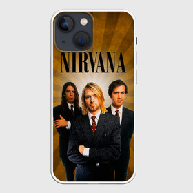 Чехол для iPhone 13 mini с принтом Nirvana в городе Новоалтайск,  |  | 90 | alternative | crimson | david grohl | foo fighters | grunge | kurt cobain | music | nirvana | rip | rock | smile | гранж | группа | девяностые | курт кобейн | музыка | нирвана | рок
