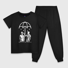 Детская пижама хлопок с принтом Bring Me the Horizon в городе Новоалтайск, 100% хлопок |  брюки и футболка прямого кроя, без карманов, на брюках мягкая резинка на поясе и по низу штанин
 | bmth | bring me the horizon | альтернативный | бмт | бмтх | бмтш | брин | бринг | горизонт | достань для меня | дэткор | зе | метал | ми | рок | хоризон | электроник