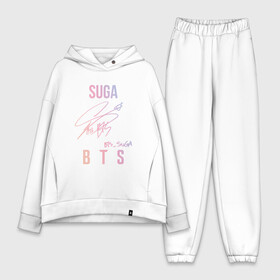 Женский костюм хлопок Oversize с принтом SUGA BTS АВТОГРАФ в городе Новоалтайск,  |  | bts | bts boy | bts love | k pop | love yourself | suga. | айдол | битиэс | бтс | ким тэ хен | фанфик бтс | чон чонгук