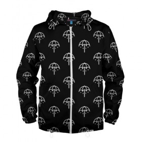 Мужская ветровка 3D с принтом BRING ME THE HORIZON в городе Новоалтайск, 100% полиэстер | подол и капюшон оформлены резинкой с фиксаторами, два кармана без застежек по бокам, один потайной карман на груди | bmth | bring me the horizon | music | rock | бмтш | группа | дэткор | музыка | музыканты | рок | электроник