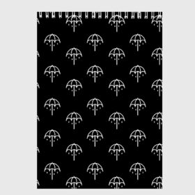 Скетчбук с принтом BRING ME THE HORIZON в городе Новоалтайск, 100% бумага
 | 48 листов, плотность листов — 100 г/м2, плотность картонной обложки — 250 г/м2. Листы скреплены сверху удобной пружинной спиралью | Тематика изображения на принте: bmth | bring me the horizon | music | rock | бмтш | группа | дэткор | музыка | музыканты | рок | электроник