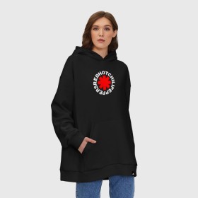 Худи SuperOversize хлопок с принтом RED HOT CHILI PEPPERS в городе Новоалтайск, 70% хлопок, 30% полиэстер, мягкий начес внутри | карман-кенгуру, эластичная резинка на манжетах и по нижней кромке, двухслойный капюшон
 | red hot chili peppers | rhcp | рхчп