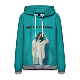 Мужская толстовка 3D с принтом Billie Eilish в городе Новоалтайск, 100% полиэстер | двухслойный капюшон со шнурком для регулировки, мягкие манжеты на рукавах и по низу толстовки, спереди карман-кенгуру с мягким внутренним слоем. | ayelish | bad guy | billie eilish | eilish | билли айлиш | эйлиш | элиш