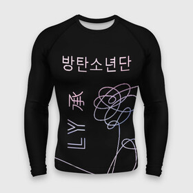 Мужской рашгард 3D с принтом BTS Love Yourself в городе Новоалтайск,  |  | bangtan boys | beyond the scene | bts | k pop | kpop | love yourself | бтс | к поп