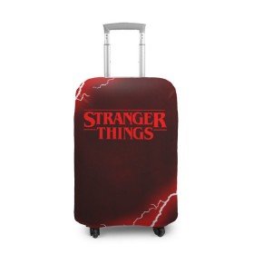 Чехол для чемодана 3D с принтом STRANGER THINGS в городе Новоалтайск, 86% полиэфир, 14% спандекс | двустороннее нанесение принта, прорези для ручек и колес | 011 | eggo | eleven | friends don t lie | netflix | season 3 | stranger things | демогоргон | нетфликс | одиннадцатая | очень странные дела | сезон 3