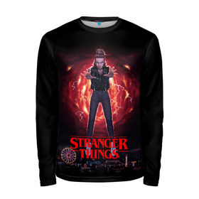 Мужской лонгслив 3D с принтом STRANGER THINGS в городе Новоалтайск, 100% полиэстер | длинные рукава, круглый вырез горловины, полуприлегающий силуэт | 011 | eggo | eleven | friends don t lie | netflix | season 3 | stranger things | демогоргон | нетфликс | одиннадцатая | очень странные дела | сезон 3