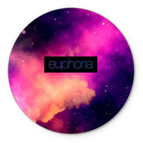 Коврик для мышки круглый с принтом сериал Euphoria в городе Новоалтайск, резина и полиэстер | круглая форма, изображение наносится на всю лицевую часть | Тематика изображения на принте: zendaya | зендея | ру беннетт | сериал euphoria | эйфория