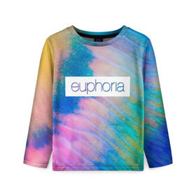 Детский лонгслив 3D с принтом сериал Euphoria в городе Новоалтайск, 100% полиэстер | длинные рукава, круглый вырез горловины, полуприлегающий силуэт
 | zendaya | зендея | ру беннетт | сериал euphoria | эйфория