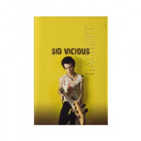 Обложка для паспорта матовая кожа с принтом Sid Vicious в городе Новоалтайск, натуральная матовая кожа | размер 19,3 х 13,7 см; прозрачные пластиковые крепления | england | music | my way | no future | sid and nancy | sid vicious | trash | музыка | панк | рок | сид вишес | сид и ненси
