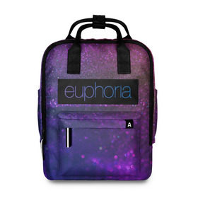 Женский рюкзак 3D с принтом сериал Euphoria в городе Новоалтайск, 100% полиэстер | лямки с регулируемой длиной, сверху ручки, чтобы рюкзак нести как сумку. Основное отделение закрывается на молнию, как и внешний карман. Внутри два дополнительных кармана, один из которых закрывается на молнию. По бокам два дополнительных кармашка, куда поместится маленькая бутылочка
 | Тематика изображения на принте: zendaya | зендея | ру беннетт | сериал euphoria | эйфория