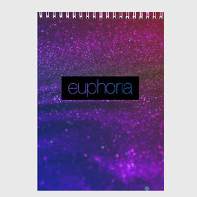 Скетчбук с принтом сериал Euphoria в городе Новоалтайск, 100% бумага
 | 48 листов, плотность листов — 100 г/м2, плотность картонной обложки — 250 г/м2. Листы скреплены сверху удобной пружинной спиралью | zendaya | зендея | ру беннетт | сериал euphoria | эйфория