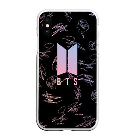 Чехол для iPhone XS Max матовый с принтом BTS АВТОГРАФЫ в городе Новоалтайск, Силикон | Область печати: задняя сторона чехла, без боковых панелей | bts | bts boy | bts love | k pop | love yourself | айдол | битиэс. | бтс | ким тэ хен | фанфик бтс | чон чонгук