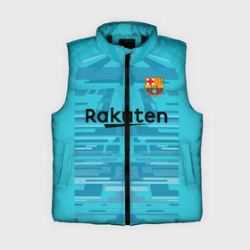 Женский жилет утепленный 3D с принтом Barcelona Gk 19 20 в городе Новоалтайск,  |  | barcelona | champions league | spain | ter stegen | барселона | испания | лига чемпионов | тер штеген