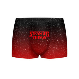 Мужские трусы 3D с принтом STRANGER THINGS в городе Новоалтайск, 50% хлопок, 50% полиэстер | классическая посадка, на поясе мягкая тканевая резинка | Тематика изображения на принте: stranger things | очень странные дела
