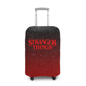 Чехол для чемодана 3D с принтом STRANGER THINGS в городе Новоалтайск, 86% полиэфир, 14% спандекс | двустороннее нанесение принта, прорези для ручек и колес | stranger things | очень странные дела