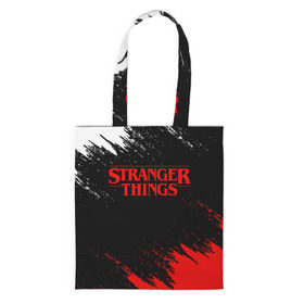 Сумка 3D повседневная с принтом STRANGER THINGS в городе Новоалтайск, 100% полиэстер | Плотность: 200 г/м2; Размер: 34×35 см; Высота лямок: 30 см | 11 | stranger things | одди | одиннадцатая | очень странные дела | сериалы