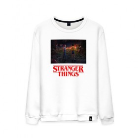 Мужской свитшот хлопок с принтом STRANGER THINGS в городе Новоалтайск, 100% хлопок |  | stranger things | очень странные дела