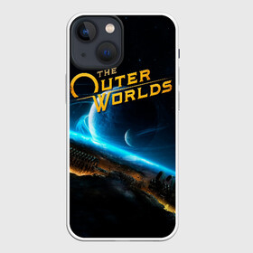 Чехол для iPhone 13 mini с принтом The Outer Worlds в городе Новоалтайск,  |  | e3 | fallout: new vegas | neverwinter nights | obsidian entertainment | pathfinder | pillars of eternity | the outer worlds | tow | внешние миры | внешний мир | е3 | игра | обсидиан интертеймент