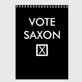 Скетчбук с принтом Vote в городе Новоалтайск, 100% бумага
 | 48 листов, плотность листов — 100 г/м2, плотность картонной обложки — 250 г/м2. Листы скреплены сверху удобной пружинной спиралью | Тематика изображения на принте: doctor who | tardis | доктор кто | тардис