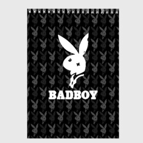 Скетчбук с принтом Bad boy в городе Новоалтайск, 100% бумага
 | 48 листов, плотность листов — 100 г/м2, плотность картонной обложки — 250 г/м2. Листы скреплены сверху удобной пружинной спиралью | bad boy | bite | bow tie | broken | cool | ear | fighter | logo | man | playboy | rabbit | sign | symbol | white | белый | битый | боец | галстук бабочка | знак | кролик | логотип | любовь | мальчик | мужчина | откушенное | прикольный | сим