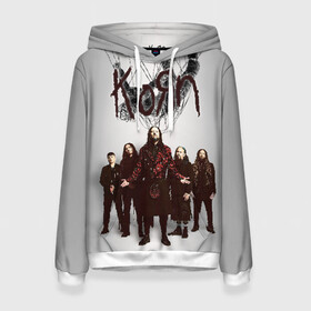 Женская толстовка 3D с принтом Korn: The Nothing в городе Новоалтайск, 100% полиэстер  | двухслойный капюшон со шнурком для регулировки, мягкие манжеты на рукавах и по низу толстовки, спереди карман-кенгуру с мягким внутренним слоем. | alternative | heavy | korn | koяn | metal | rapcore | rock | the nothing | youll never find me | джонатан дэвис | корн | корни | коян | ню метал | нюметал | рок