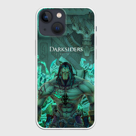 Чехол для iPhone 13 mini с принтом Darksiders 2 в городе Новоалтайск,  |  | 3d | 3dвосприятие | action rpg | darksiders 2 | апокалипсис | арт | верблюд | война | всадник | желтый | зеброид | игра | караван | компьютерная | конь | монстры | серый | слешер