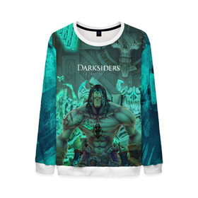 Мужской свитшот 3D с принтом Darksiders 2 в городе Новоалтайск, 100% полиэстер с мягким внутренним слоем | круглый вырез горловины, мягкая резинка на манжетах и поясе, свободная посадка по фигуре | 3d | 3dвосприятие | action rpg | darksiders 2 | апокалипсис | арт | верблюд | война | всадник | желтый | зеброид | игра | караван | компьютерная | конь | монстры | серый | слешер