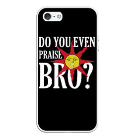 Чехол для iPhone 5/5S матовый с принтом Bro в городе Новоалтайск, Силикон | Область печати: задняя сторона чехла, без боковых панелей | dark souls 3 | дарк соулс | темные души