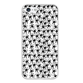 Чехол для iPhone 5/5S матовый с принтом ЪУЪ в городе Новоалтайск, Силикон | Область печати: задняя сторона чехла, без боковых панелей | cursed cat | meme | pattern | truxkot19 | кот мем | мем с котом | мемы | паттерн | прикол | съука | черный кот | ъуъ съука | юмор