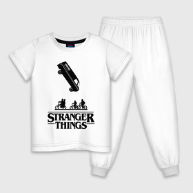 Детская пижама хлопок с принтом STRANGER THINGS в городе Новоалтайск, 100% хлопок |  брюки и футболка прямого кроя, без карманов, на брюках мягкая резинка на поясе и по низу штанин
 | stranger 2 | stranger 3 | stranger things 3 | things 2 | things 3 | очень странные дела | очень странные дела 3. | очень странный дело