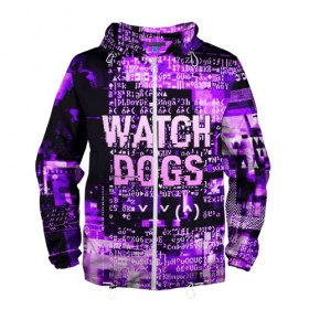 Мужская ветровка 3D с принтом WATCH DOGS в городе Новоалтайск, 100% полиэстер | подол и капюшон оформлены резинкой с фиксаторами, два кармана без застежек по бокам, один потайной карман на груди | action | ct os | ded sec | fox | game | hacker | legion | watch dogs | watch dogs 2 | watch dogs legion | знак лиса | игра | компьютерная игра | легион | хакер
