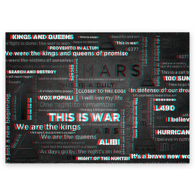 Поздравительная открытка с принтом 30 SECONDS TO MARS в городе Новоалтайск, 100% бумага | плотность бумаги 280 г/м2, матовая, на обратной стороне линовка и место для марки
 | Тематика изображения на принте: 30 seconds to mars | 30 секунд до марса | jared leto | thirty seconds to mars | джаред лето