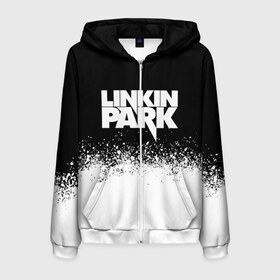 Мужская толстовка 3D на молнии с принтом LINKIN PARK в городе Новоалтайск, 100% полиэстер | длина до линии бедра, манжеты и пояс оформлены мягкой тканевой резинкой, двухслойный капюшон со шнурком для регулировки, спереди молния, по бокам два кармана | chester bennington | linkin park | mike shinoda | линкин парк