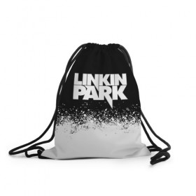 Рюкзак-мешок 3D с принтом LINKIN PARK в городе Новоалтайск, 100% полиэстер | плотность ткани — 200 г/м2, размер — 35 х 45 см; лямки — толстые шнурки, застежка на шнуровке, без карманов и подкладки | Тематика изображения на принте: chester bennington | linkin park | mike shinoda | линкин парк