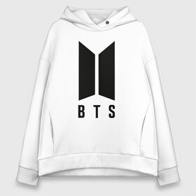 Женское худи Oversize хлопок с принтом BTS (+ на спине) в городе Новоалтайск, френч-терри — 70% хлопок, 30% полиэстер. Мягкий теплый начес внутри —100% хлопок | боковые карманы, эластичные манжеты и нижняя кромка, капюшон на магнитной кнопке | army | bts | jhope | jimin | jin | jungkook | k pop | kpop | mon | monster | suga | v | wings | бтс
