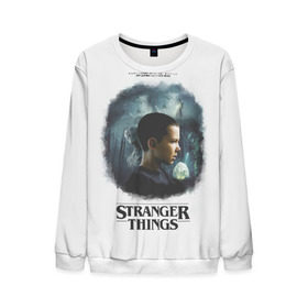 Мужской свитшот 3D с принтом STRANGER THINGS в городе Новоалтайск, 100% полиэстер с мягким внутренним слоем | круглый вырез горловины, мягкая резинка на манжетах и поясе, свободная посадка по фигуре | 11 | eleven | stranger | things | дела | крайне | оди | одиннадцатая | одиннадцать | очень | события | странные