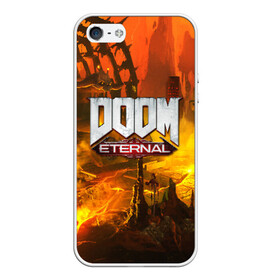 Чехол для iPhone 5/5S матовый с принтом DOOM ETERNAL в городе Новоалтайск, Силикон | Область печати: задняя сторона чехла, без боковых панелей | doom | doom eternal | game | дум