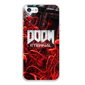 Чехол для iPhone 5/5S матовый с принтом DOOM ETERNAL в городе Новоалтайск, Силикон | Область печати: задняя сторона чехла, без боковых панелей | doom | doom eternal | game | дум